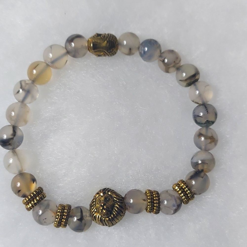 Nathalie Gumus Turkish Stone bracelet with gold metal